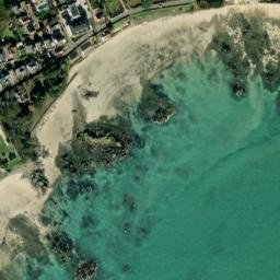 Satellite imagery of Le Hocq Point, JE
