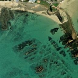 Satellite imagery of Le Hocq Point, JE