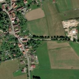 Satellite imagery of [Čestice] church t., CZ