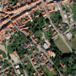 Satellite imagery of [Volyně] church t., CZ