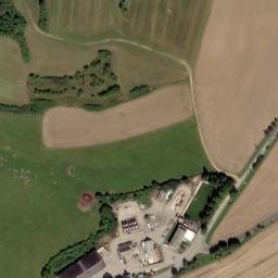 Satellite imagery of [Volyně] cemetery church t., CZ