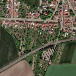 Satellite imagery of [Blažovice] church t., CZ