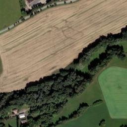 Satellite imagery of [Volyně] cemetery church t., CZ