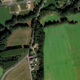 Satellite imagery of [Volyně] cemetery church t., CZ