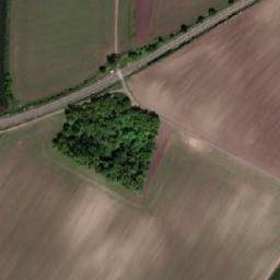 Satellite imagery of [Blažovice] church t., CZ