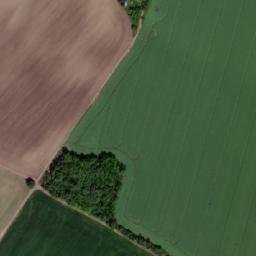 Satellite imagery of [Blažovice] church t., CZ