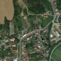 Satellite imagery of [Brankovice] church t., CZ