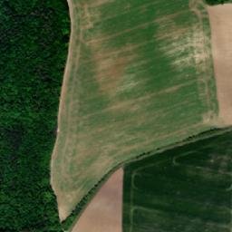 Satellite imagery of [Milonice] church t., CZ