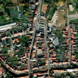 Satellite imagery of [Vodňany] church t., CZ