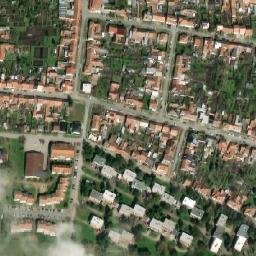 Satellite imagery of [Slavkov u Brna] former sugar factory chimney, CZ