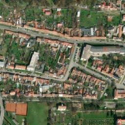 Satellite imagery of [Bučovice] church t., CZ