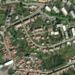 Satellite imagery of [Bučovice] church t., CZ