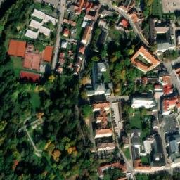 Satellite imagery of Černá věž [Jindřichův Hradec] castle & outlook t., CZ