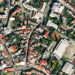 Satellite imagery of Černá věž [Jindřichův Hradec] castle & outlook t., CZ