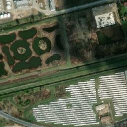 Satellite imagery of [Slavkov u Brna] former sugar factory chimney, CZ