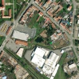 Satellite imagery of [Bučovice] church t., CZ