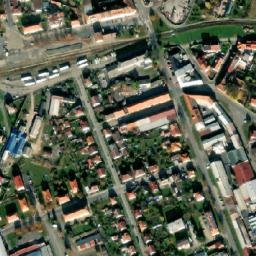 Satellite imagery of [Vodňany] church t., CZ