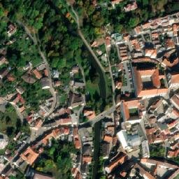 Satellite imagery of Černá věž [Jindřichův Hradec] castle & outlook t., CZ