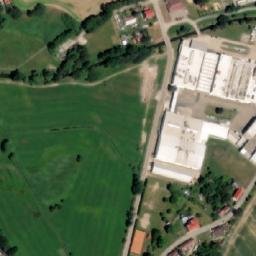 Satellite imagery of Obal [Střížovice u Kunžaku] factory chimney, CZ