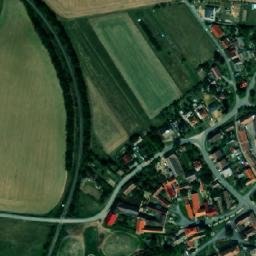 Satellite imagery of [Horní Újezd] church t., CZ