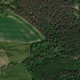 Satellite imagery of Helefenburk [Krajníčko] burg outlook t., CZ