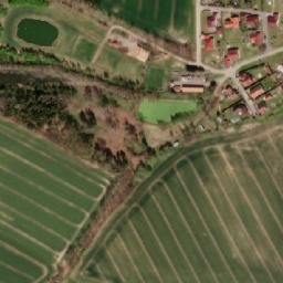 Satellite imagery of [Dříteň] church t., CZ