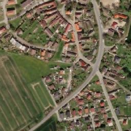Satellite imagery of [Dříteň] church t., CZ