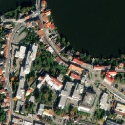 Satellite imagery of Černá věž [Jindřichův Hradec] castle & outlook t., CZ