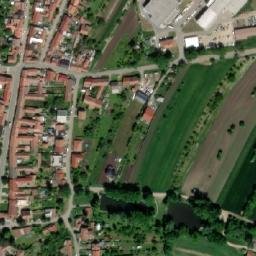 Satellite imagery of [Prace] church t., CZ