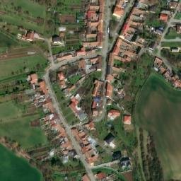 Satellite imagery of [Křižanovice u Bučovic] church t., CZ
