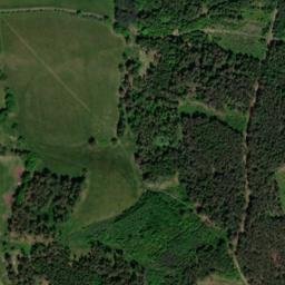 Satellite imagery of Helefenburk [Krajníčko] burg outlook t., CZ