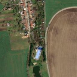 Satellite imagery of [Hodějice] church t., CZ