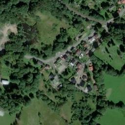 Satellite imagery of [Železná Ruda] church t., CZ