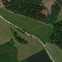 Satellite imagery of Helefenburk [Krajníčko] burg outlook t., CZ