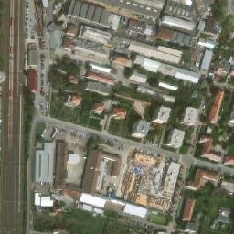 Satellite imagery of [Modřice] church t., CZ