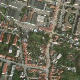 Satellite imagery of [Modřice] church t., CZ