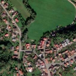 Satellite imagery of [Vlachovice] church t., CZ