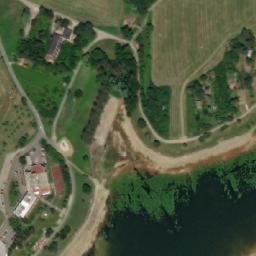 Satellite imagery of [Pozlovice] church t., CZ