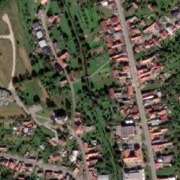 Satellite imagery of [Vlachovice] church t., CZ