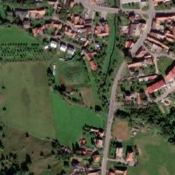 Satellite imagery of [Vlachovice] church t., CZ