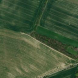 Satellite imagery of Koryna [Koryčany] furniture factory chimney, CZ