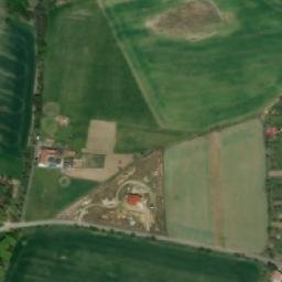 Satellite imagery of Koryna [Koryčany] furniture factory chimney, CZ