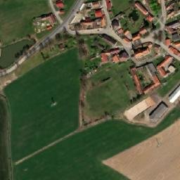 Satellite imagery of [Nákří] church t., CZ