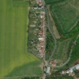 Satellite imagery of Koryna [Koryčany] furniture factory chimney, CZ