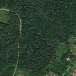 Satellite imagery of [Luhačovice] central heat plant chimney, CZ