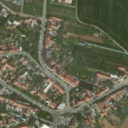 Satellite imagery of [Ořechov] church t., CZ
