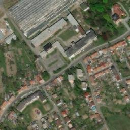 Satellite imagery of Koryna [Koryčany] furniture factory chimney, CZ