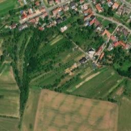 Satellite imagery of [Jalubí] church t., CZ