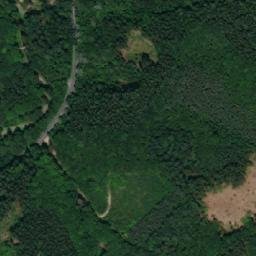 Satellite imagery of [Luhačovice] central heat plant chimney, CZ