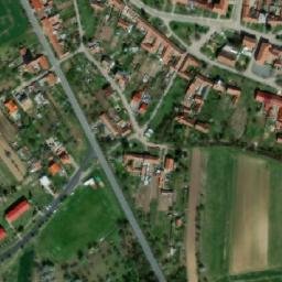 Satellite imagery of [Nížkovice] church t., CZ